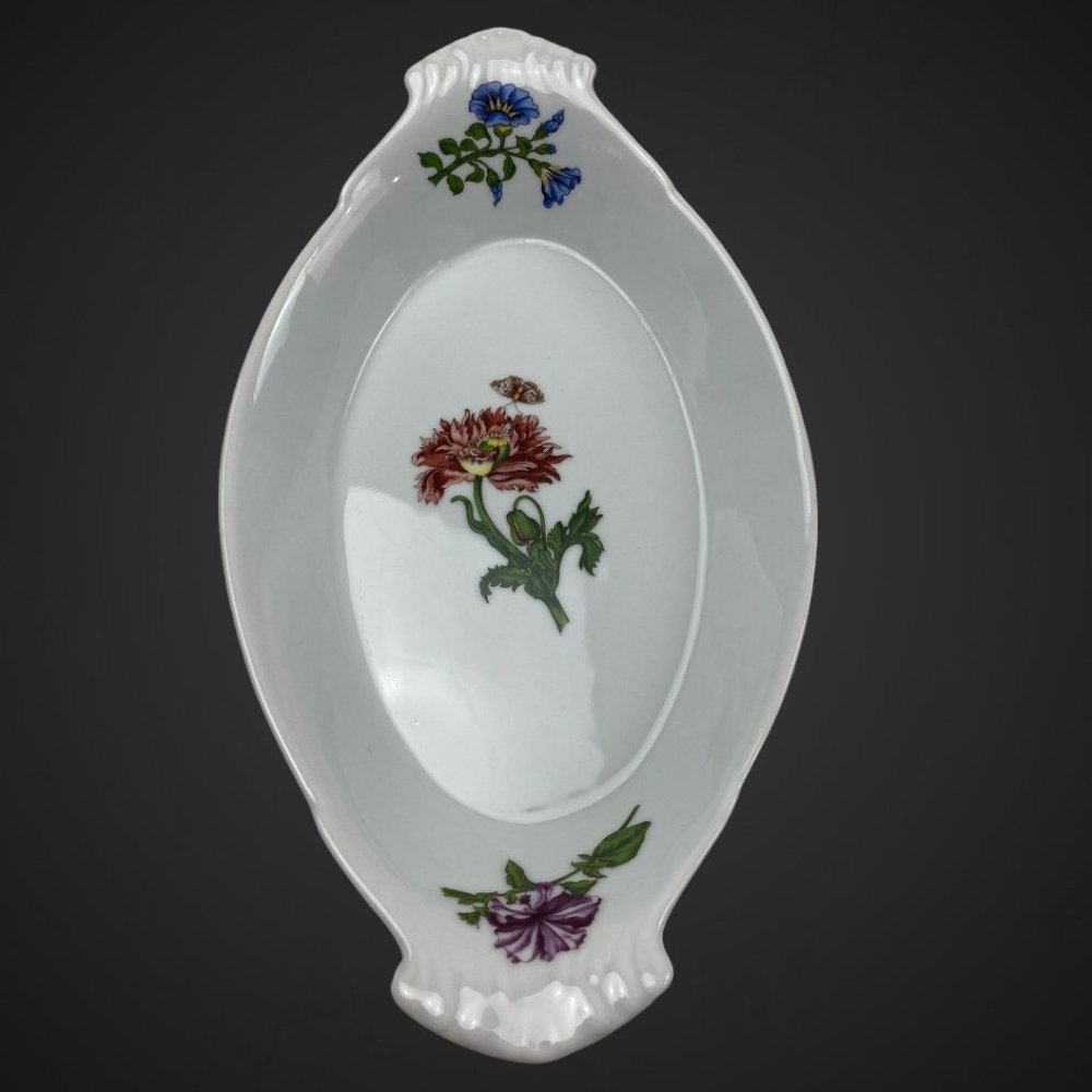 Vintage Bohemian Cottage Farmhouse Wildflower BIA Cordon Bleu Serving Dish 13"